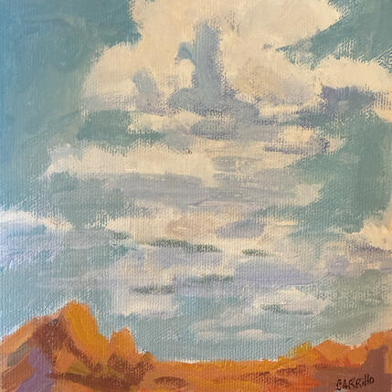 Painting Summer Breeze by Carrillo Cindy  | Painting Figurative Oil Landscapes