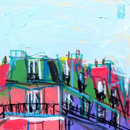 Gemälde Derrière la fenêtre c'est c'elle qui ose von Anicet Olivier | Gemälde