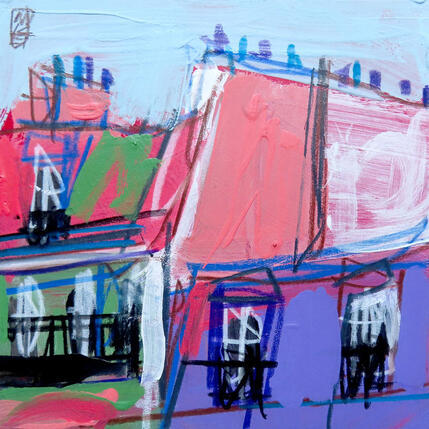 Gemälde Derrière la fenêtre c'est celui qui ose von Anicet Olivier | Gemälde