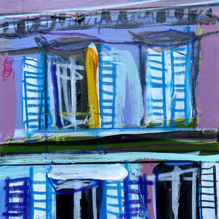 Gemälde Derrière la fenêtre des songes artistiques von Anicet Olivier | Gemälde