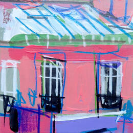 Peinture L'heure des petits bonheurs par Anicet Olivier | Tableau