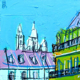 Peinture Un courant de pensées par Anicet Olivier | Tableau