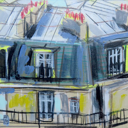 Gemälde 23h28 on ferme les yeux von Anicet Olivier | Gemälde