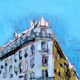 Peinture Confidences printanière par Anicet Olivier | Tableau