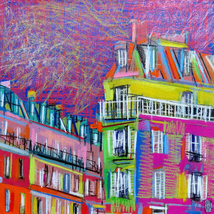 Gemälde Au rythme des déménagements part 3 von Anicet Olivier | Gemälde