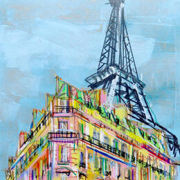 Peinture S'ouvrent une fenêtre par Anicet Olivier | Tableau