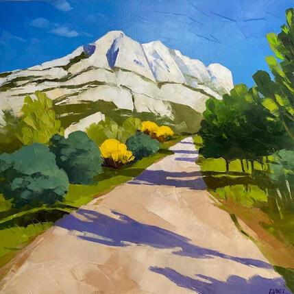 Painting Aller vers la Ste Victoire by Clavel Pier-Marion | Painting