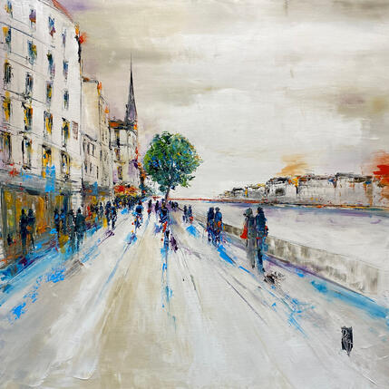 Peinture Quai Fulchiron par Raffin Christian | Tableau