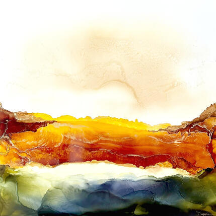 Painting Poésie des dunes n° 1726 by Depaire Silvia | Painting Abstract Acrylic