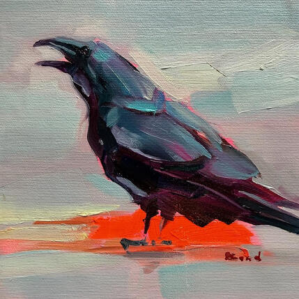 Peinture Emerging from the mist par Bond Tetiana | Tableau Figuratif Huile