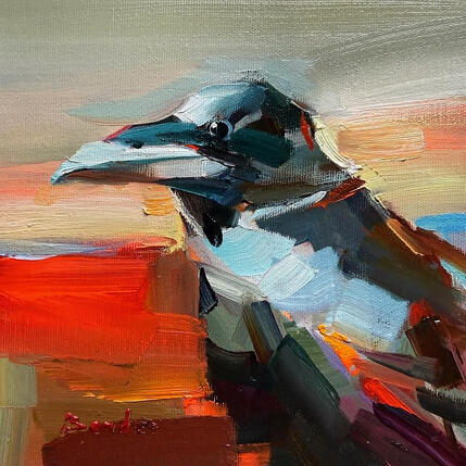 Peinture Spirit of the space par Bond Tetiana | Tableau Figuratif Huile