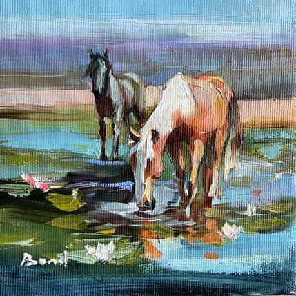 Painting The shape of calm by Bond Tetiana | Painting Figurative Oil
