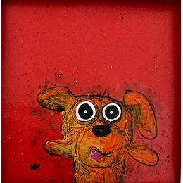 Painting Pantoufle by Maury Hervé | Painting Raw art Acrylic, Ink Animals