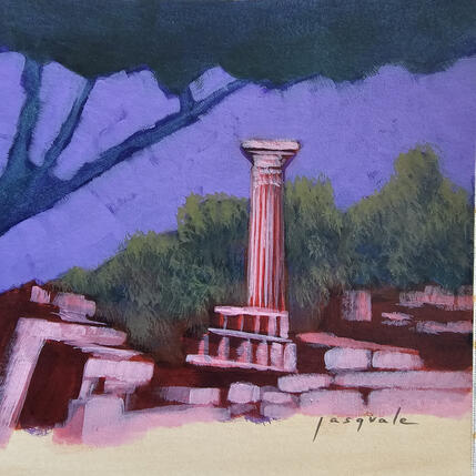 Peinture Au loin par Pasquale | Tableau