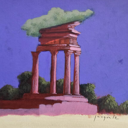 Peinture Colonnes grecques par Pasquale | Tableau