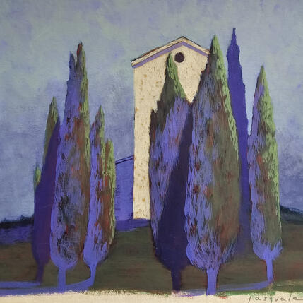 Peinture Provence par Pasquale | Tableau