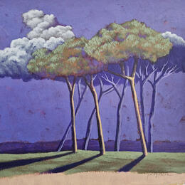 Painting Il fait presque nuit by Pasquale | Painting