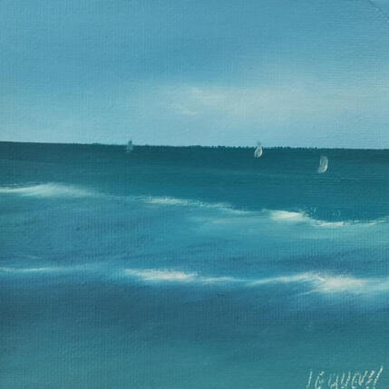 Painting On se l'était promis  by Le Guével Frédéric  | Painting Figurative Oil Marine