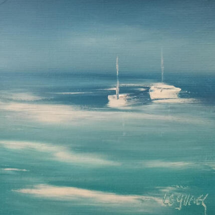 Painting Émotion censurée  by Le Guével Frédéric  | Painting Figurative Oil Marine