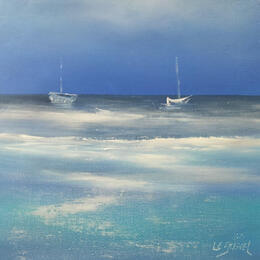 Painting Retour imminent  by Le Guével Frédéric  | Painting Figurative Oil Marine, Pop icons