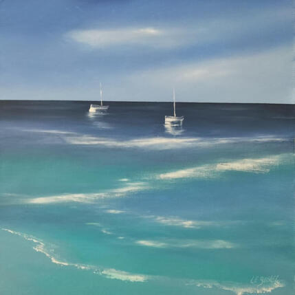 Gemälde Seascape  von Le Guével Frédéric  | Gemälde Figurativ Öl Marine