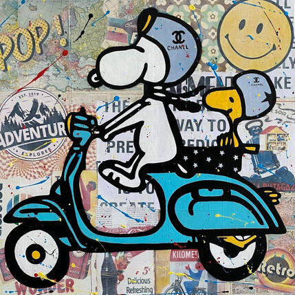 Pintura 80x80  Dolce vita por Marie G.  | Pintura