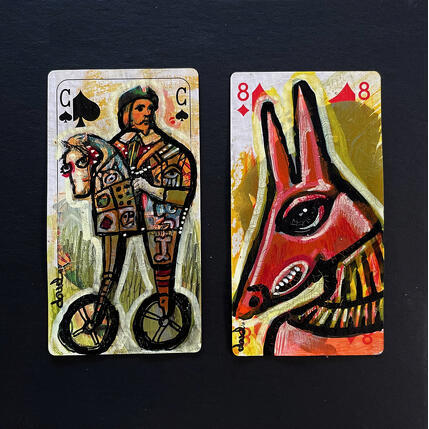 Painting Egyptologique by Doudoudidon | Painting Raw art Acrylic