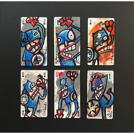 Painting Revolution by Doudoudidon | Painting Raw art Acrylic Portrait