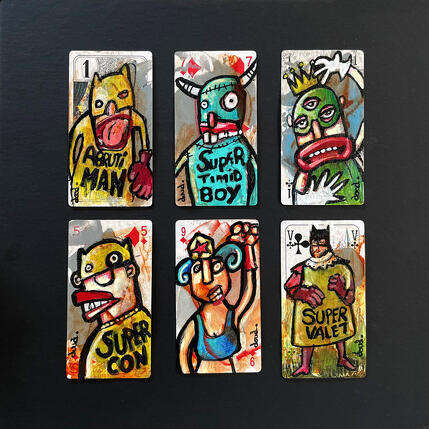 Peinture Les sauveurs par Doudoudidon | Tableau Art Singulier Acrylique