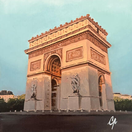 Gemälde Triomphe et ombre von Poulain Clément | Gemälde Realismus Öl Architektur, Pop-Ikonen, Urban