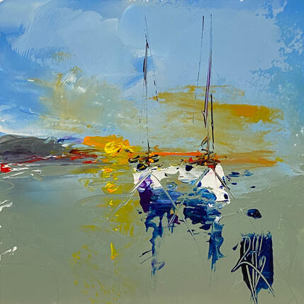 Pintura Au couchant por Raffin Christian | Pintura