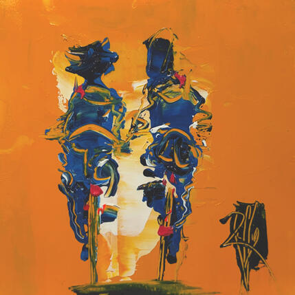 Painting Main dans la Main by Raffin Christian | Painting