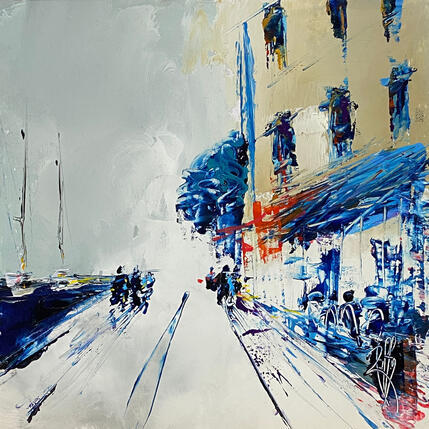 Pintura Sur le port por Raffin Christian | Pintura