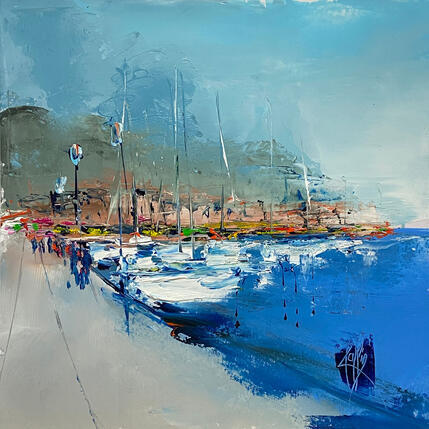 Pintura Sur le quai por Raffin Christian | Pintura