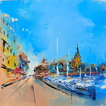 Painting Le long du port by Raffin Christian | Painting