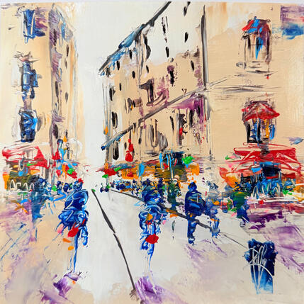 Painting Passage en ville by Raffin Christian | Painting