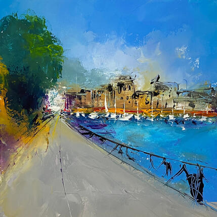 Pintura Juste la ville por Raffin Christian | Pintura