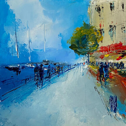 Pintura Vers le port por Raffin Christian | Pintura