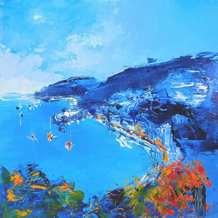 Painting Vue des collines by Raffin Christian | Painting