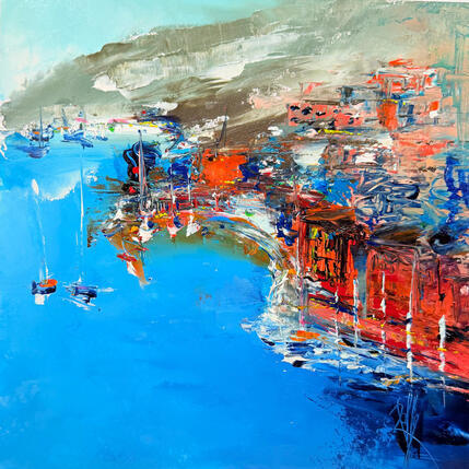 Painting Vue sur ville by Raffin Christian | Painting