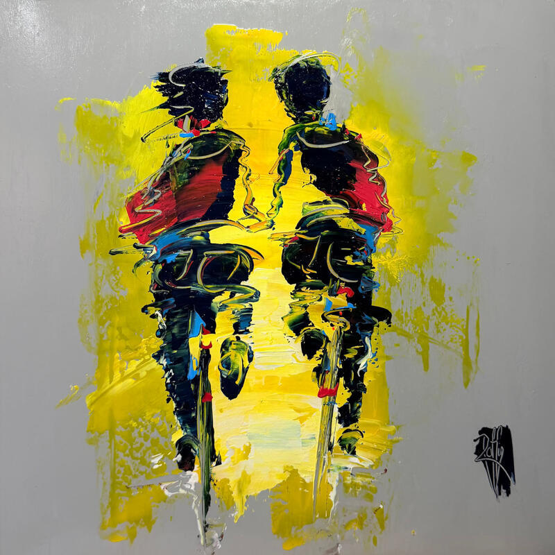 Painting Toi et Moi by Raffin Christian | Painting Figurative Life style Oil
