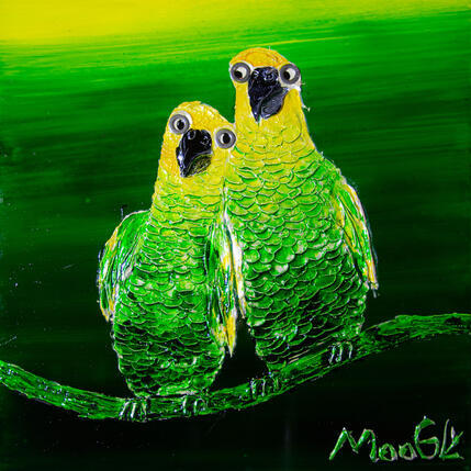 Painting Acidulus by Moogly | Painting Raw art Acrylic, Pigments, Resin Animals