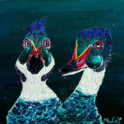 Painting Galipettus by Moogly | Painting Raw art Acrylic, Pigments, Resin Animals