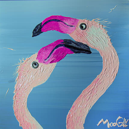 Painting Papouillus by Moogly | Painting Raw art Acrylic, Pigments, Resin Animals