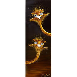 Peinture Méningius par Moogly | Tableau Art Singulier Acrylique, Pigments, Résine Animaux