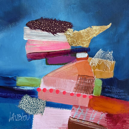 Painting Balloté par la tempête by Lau Blou | Painting