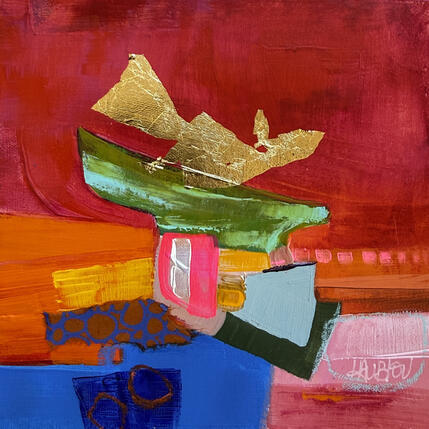 Painting Balloté par la tempête-2 by Lau Blou | Painting