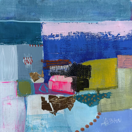 Painting Construire sous la mer by Lau Blou | Painting