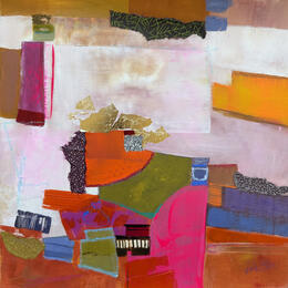 Painting Le petit temple de la méditation by Lau Blou | Painting