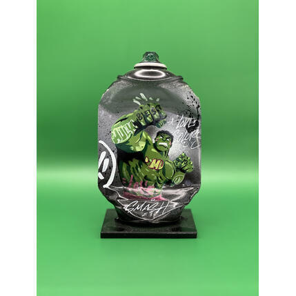 Skulptur Smash Hulk von Lemoine Mael | Skulptur Pop-Art Acryl, Graffiti Pop-Ikonen